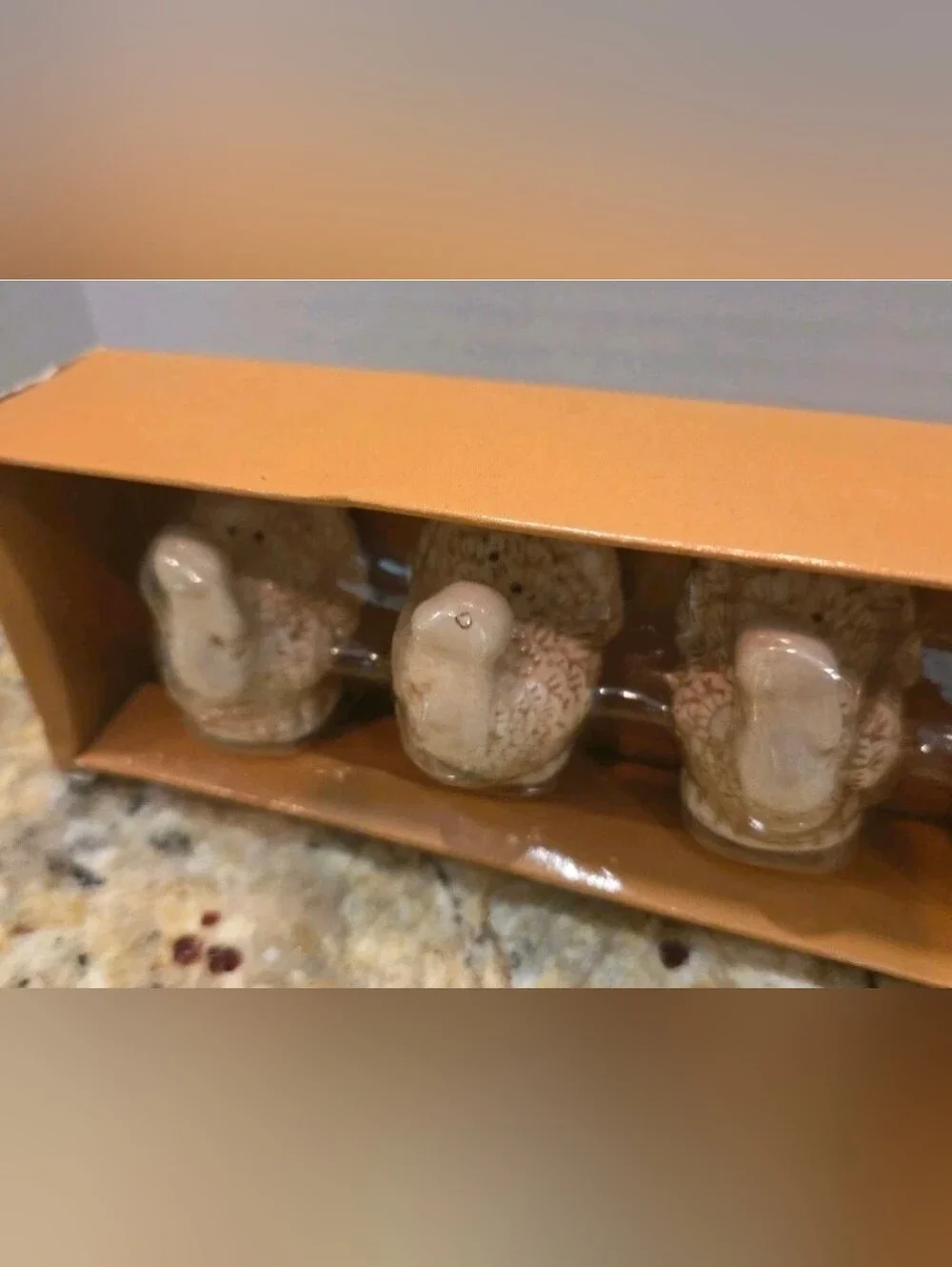 Crate & Barrel Thanksgiving Turkey Salt & Pepper Shakers 1.5